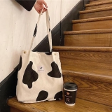 Umhängetasche Cord Kuhflecken